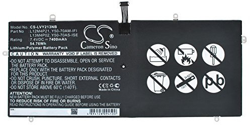 Cameron Sino AQQXING New Rechargeable Battery for Yoga 2 Pro 13.3, Yoga 2 Pro Ultrabook, Yoga 2 Pro-13 59-382893, Yoga 2 Ultrabook (7400mAh) 11S121500, 121500156, 21CP5/57/128-2, L12M4P21