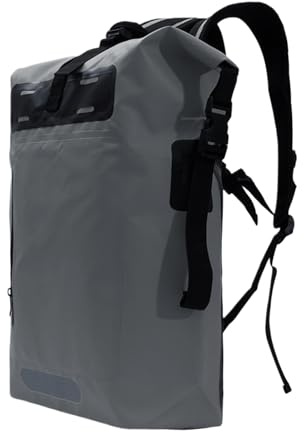 Ranley Backpack Waterproof, Waterproof Hiking Backpack, Dry School Bag for Students, Roll Top Closure Boating Backpack, Lightweight Roll Top Dry Bag with Laptop Pocket for Kayaking, Boating, Rafting