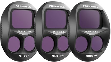 Freewell Split ND-Filter 3er-Pack für DJI Mavic 4 Pro | Split ND128/ND64, ND256/ND128, ND512/ND256 - Für super helle Sonnentage