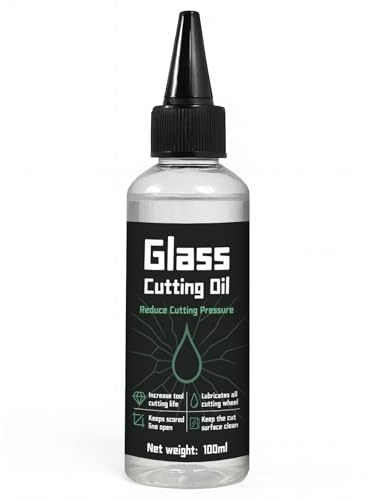 1DFAUL 100ml Glass Cutting Oil Reduce Friction & Breakage, Extend Tool Life | Glass Cutter Oil for Any Cutter Tool, Cutting Tiles and Mirrors
