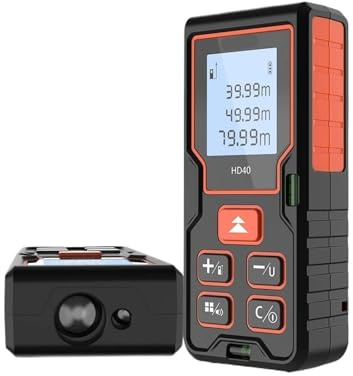 Laseravståndsmätare 40M 50M 60M 80M 100M Avståndsmätare med band Byggnad(HD60 60M)