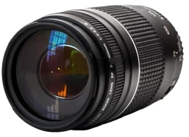 Camera Lens, Téléobjectif EF 75-300 mm F/4-5.6 III, Compatible avec Canon EOS 1300D 650D 700D 60D 70D 80D 6D 7D 5D2 5D3 T3i T5i T6,for Photography