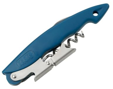 Tasty Tire-bouchon limonadier avec décapsuleur en inox | Ouverture vin simple, Décapsuleur intégré, Inox robuste, Format 13 cm, Prise en main facile