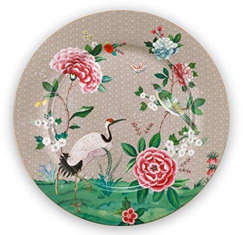 Essenza Home Pip Studio 26-51001214 Blushing Birds Platzteller Khaki 32 cm (1 Stück)