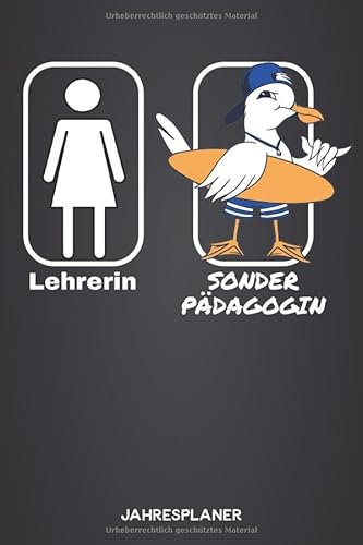 Lehrerin - Sonderpädagogin Lehrerplaner: Planer und Kalender für Lehrer | Akademischer oder normaler Wochenplaner (Inklusive Jahres und ... Notizen & Sitzpläne, To-Do Listen und mehr)
