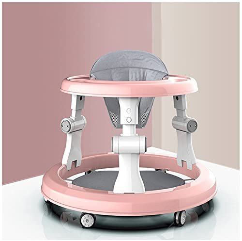 KHUY Girello Primi Passi, Girello Bambino Girello Primi Passi 6 Mesi Premium Baby Walker Tavolo Multiattivita Bambini Girello Neonato Bambino Bambina con Ruote Universali (Color : Pink)