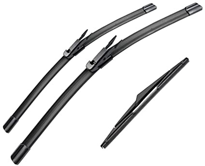 Car Wiper Blade For Citroen C4 Hatchback 5 Doors 2004-2010 28+24+12 Front Rear Wiper Blades Windshield Windscreen Window Cutter Windscreen Wiper
