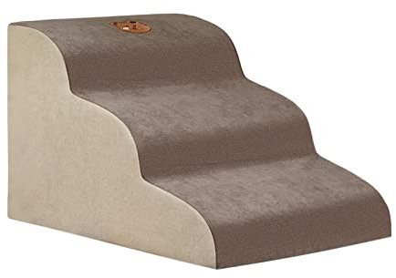 kowaku Hundetreppe Welpen Treppe Rampe Stufen für Sofa Hunde zum Aufsteigen auf Bett Auto kleine Hunde 3 lagig