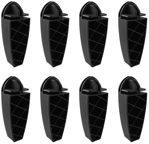 TAODAN 8PCS Assembled Cabinet Fastening Clips High Foot Plastic Wardrobe Fastener Resin Assembled Shoe Cabinet Storage Cabinet Cross Fixed Clip Universal Accessories Grid Cube Storage Connector Black