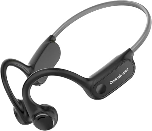 Bone Conduction Headphones,Bluetooth 5.2 Waterproof Sports headphones,Running Headphones with Mic,Type c,10H Playtime for Running,Gym,Cycling,Workout. (Gray)