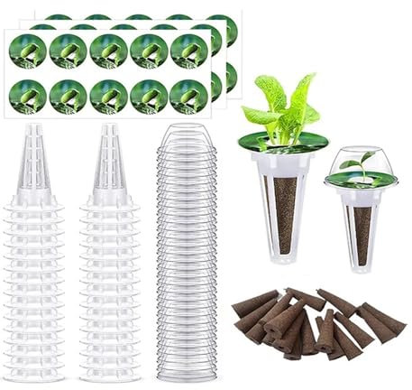 Kit De Gousses De Graines Kit de dosettes de graines 24 pièces, Kit de culture hydroponique, système de démarrage de graines de jardin, fournitures hydroponiques d'intérieur Pour Culture Hydroponique