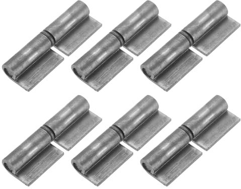 Sourcing Map 6 Pack Weldable Lift Off Hinges, 3-1/7 x 1 Carbon Steel, Gray, Unfinished, Surface Mount