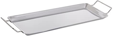 CIMAXIC Plaque De Cuisson À Induction Barbecue À Poêle À Rôtir À Flamme Nue Plaque De Cuisson en Acier Inoxydable