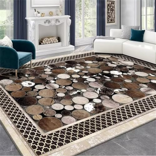 DJHWWD Auslegware Teppichboden Teppich modern Wohnzimmer rechteckiger Schlafzimmer Balkon bequemes Gehen bettvorleger rutschfest auslegeware 80X120CM