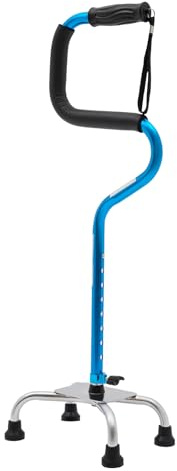 4-Fuß Gehstock Höhenverstellbar 78-96cm Aluminium Gehhilfe Multifunktional Gehhilfe Stehhilfe Aufstehhilfe Mobilitätshilfe für Senioren, 136kg Traglast