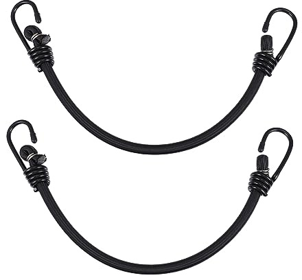 Tofficu 2pièces Lot De Élastiques Avec Crochets Tendeurs Robustes Polyester Capacité De Charge Fixation Facile Pour Bagages Camping Et Usage Quotidien