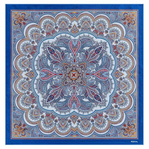 Roeckl Nickituch Seide Fine Paisley 53x53 cm multi heaven