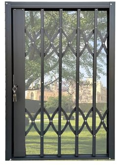 90 x 120 cm Sicherheits-Schiebeschiene aus Aluminium, klappbarer Einbruchschutz-Zaun, personalisierbarer Außenschutz für Schlafsäle, langlebig und sicher
