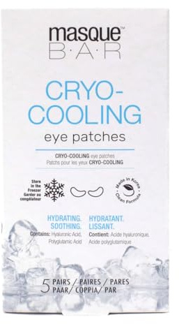 masque BAR Cryo-Cooling Eye Patches mit Hyaluron & Polyglutaminsäure - 5 Paar