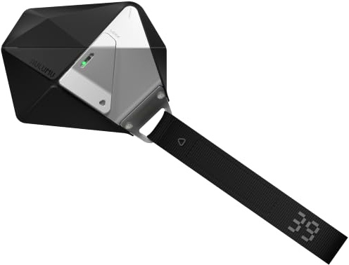 Aulumu A39 Hülle für AirPods Pro 3 (2025) Case mit Verschluss, Geometric Schutzhülle mit Nylon-Schnalle, Legierungsarmour Starker Fallschutz Case für Apple AirPods Pro 3. Generation Hülle, Schwarz