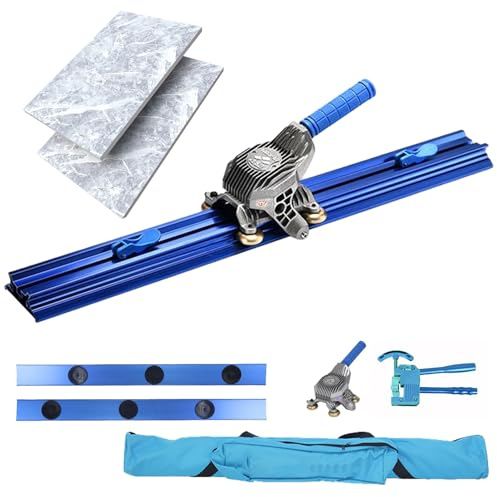 Ddasam Tagliapiastrelle Manuale Professionale, Tagliapiastrelle di Grande Formato fino a 2m con Ventose Incorporate, Include Pinza e Valigia, Ideale per Ristrutturazioni e Fai da Te