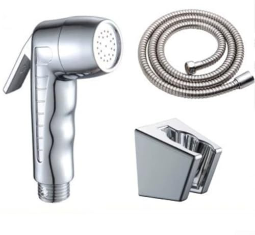 ZiStarlilife Handbrause-Set mit Duschkopf, 1,27 cm Anschluss, An-/Aus-Pausenschalter, auslaufsicherer Schlauch und Wandhaken für Badezimmer, Wohnmobil oder Boot