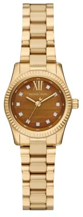 Michael Kors Lexington MK7578 Montre pour Femme en Acier Inoxydable Doré 26 mm