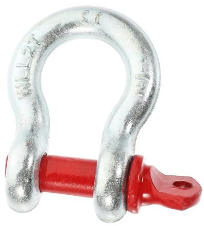 NIYANGLE Grillo di Ancoraggio a Bullone Zincato 1/2 Perno a Vite per Carichi Pesanti 2 Tonnellate Gancio di Sollevamento per Lavori Fuoristrada e Sartiame