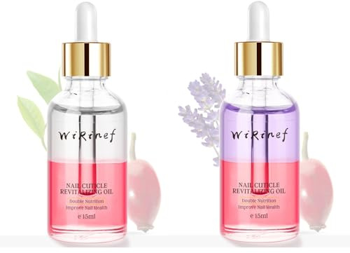 2 Stück Nail Cuticle Oil Mit Pipette Natürliche Nagelpflege Oil Pflegendes Nagel O-il Mit Pipette Mit Bio-ölen & Vitamin E Nagelpflegeöl Stärkung Und Pflege Für Nägel & Nagelhaut 15ml