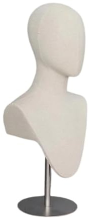 YWMJZEU Tête de Mannequin, Présentoir à Colliers, Tête à Perruque pour Accessoires de Tête, Bijouterie