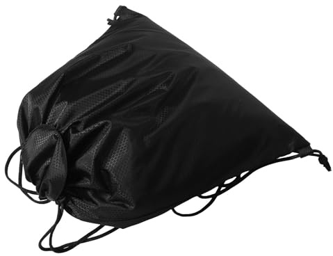 BESTYASH Helmaufbewahrungstasche aus Polyester, Schwarz, für Motorrad | Großes Fassungsvermögen, Kordelzug Beutel für Reisen und Draußen, Schützt Helm und Handschuhe vor Regen