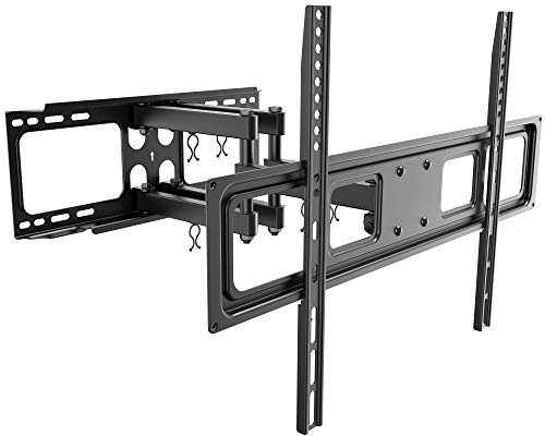 RICOO TV-väggfäste Vridbart Lutbart för 37-70 Tum, Universal Hållare S5264, Väggfäste 65 Tum, Upp Till 40 kg Med Max. VESA 600 x 400 mm