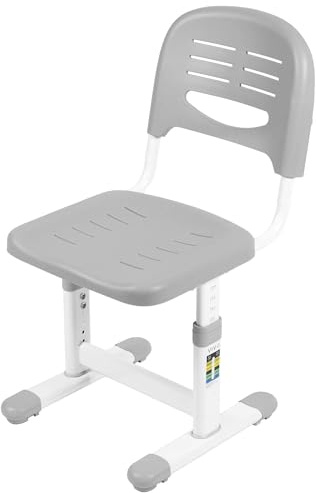 VIVO Height Adjustable Kids' Desk Chair, Chair Only, Multifunctional Interactive Workstation for School Study or Play, Children's Ergonomic Seat with Back, Gray, DESK-V201G-CH