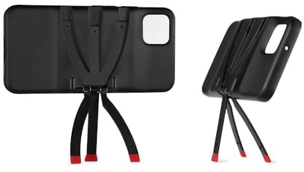 JOBY JB01648-BWW StandPoint Smartphone Case for Google Pixel 4 - Protective,Built-in Aluminum Tripod Legs,Wireless Charging,for Selfies,Photo,Astrophotography,Video,Vlogging,Live Streaming