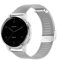 YOOSIDE Armband für Garmin Venu 3S / Vivoactive 4S / Vivomove 3S / Venu 2S, Edelstahl Masche Metall 18mm Ersatzarmband für Forerunner 255S /265S (Silber)