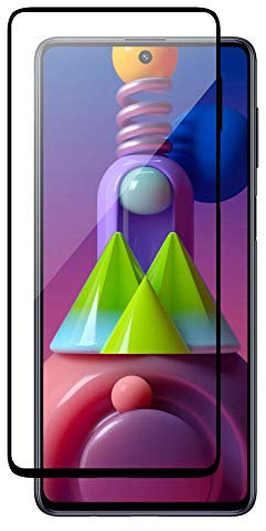 COFI 1453 5D Schutz Glas kompatibel mit Samsung Galaxy M51 (M515F) Curved Schutz Folie Vollständig Klebend und Abdeckung