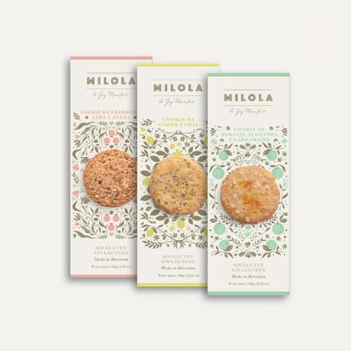 Pack Trio de Cítricos - 6 cajas de 140 gr. cada una: 2 de nuestra Galleta de Limón y Chia, 2 de Naranja, Almendra y Cardamomo, y 2 de Frambuesa, Avena y Lima.