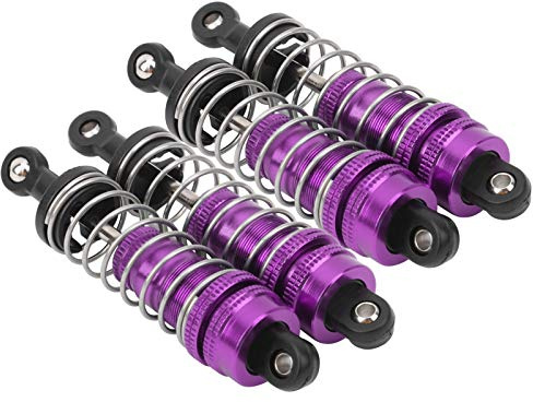 4 Stück RC Car Stoßdämpfer Dämpfer, langlebiger Stoßdämpfer Dämpfer RC Upgrade Ersatzzubehör für 144001 1/14 RC Car(Lila)