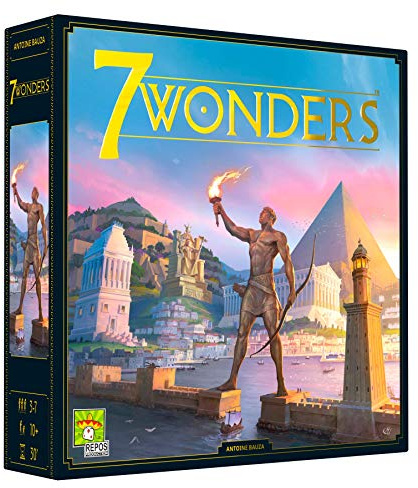 7 Wonders - Brädspel: Civilisation och Strategi för Vuxna och Familjen | 3-7 Spelare | Ålder 10+ (Ny Utgåva) - Svenska, Danska, Norska, Finska