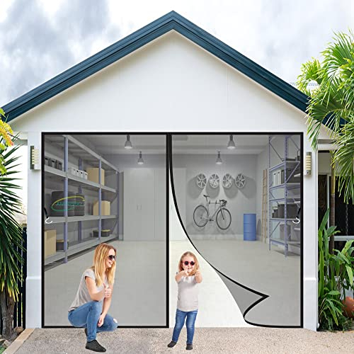 Magnet Fliegengitter Tür ohne Bohren Katzensicher 135x200cm Türvorhang Balkon Magnetvorhang, Insektenschutz Fliegenschutz mit Verbreitertem Klebeband, Anthrazit Anpassbare