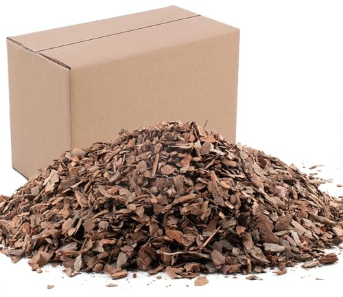 3qt Organic Orchid Potting Bark -Natural Mulch for Potted Plants, Root Development of Orchid Plants and Garden Soil Amendment Mix