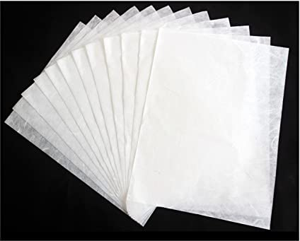 Maulbeerpapierbögen, Origami-Design, handgefertigte Kunst, japanischer Washi-Lieferant, Kartenherstellung, Glasdecoupage, 50 Stück