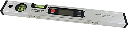 BAtlam Digitaler Winkelmesser, Neigungsmesser, elektronische Wasserwaage, 360 Grad mit Magneten, Wasserwaage, Neigungstest, Lineal, 400 mm