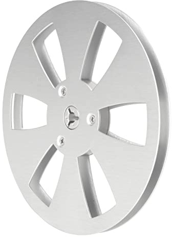 Carrete de Cinta Vacío de 1/4 7 Pulgadas, Carrete Abierto Universal de 6 Agujeros, Carrete Vacío de Cinta de Sonido, Carrete de Aluminio para Carrete Pequeño Nab, Parte de la