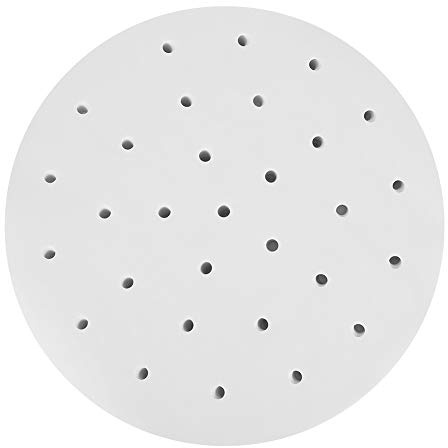 Lyrlody Disposable Baking Paper, 400PCS Perforated Steaming Basket Liners, 24cm Diameter, for Fryer Basket