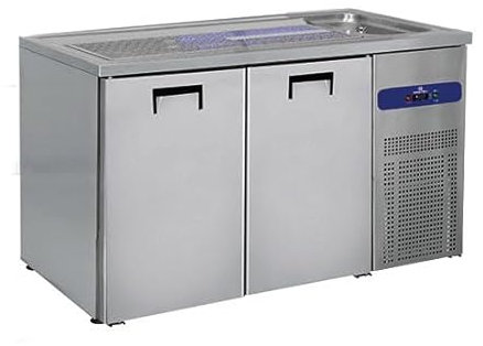 Refroidisseur de fut de Bière Avec 1 Bac à Droite Et 2 Portes Pour Les Fûts De Bière 50 Litres - Mastro
