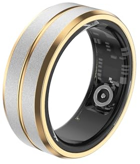 Cuifati Smart Tracker Health Ring for Women & Men, IP68 Waterproof Wearable Fitness Tracker Ring with Sleep Monitoring Step Counting Camera Control Heart Rate Body Temperature