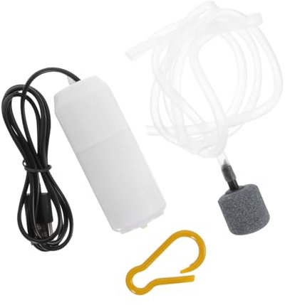 BESPORTBLE Aquarium-luftpumpe Mit Usb-anschluss Tragbarer Bubbler Für Fischtank-versorgung Kleine Luftpumpe Aus Kunststoff Für Aquarien