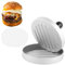 YAYODS Burgerpresse Ø 12 cm - 4,7 Zoll Hamburgerpresse - Burger Maker aus Aluguss - Smash Burgerpresse - Patty Presse mit Antihaftbeschichtung - Burger Smasher Spülmaschine Möglich (Silber)