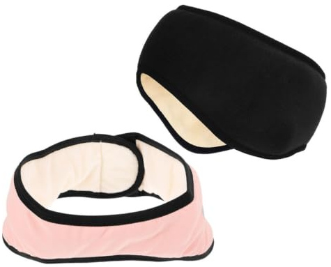 OATIPHO Lot de 2 bandeaux de auditive pour homme et femme - Bandeau en polaire - Cache-oreilles pour le sport, le jogging, la course, le sommeil, Couleurs assorties., M